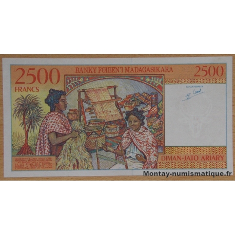 Madagascar - 2500 Francs - 500 Ariary ND (1998)