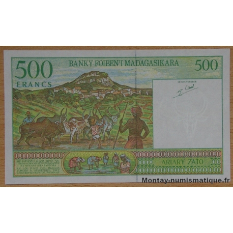 Madagascar - 500 Francs - 100 Ariary ND (1994)