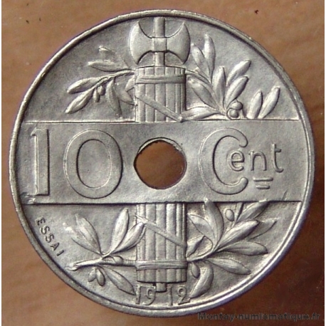 Essai de 10 Centimes Varenne 1912