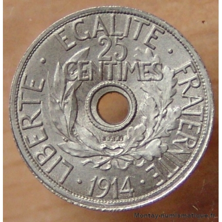 Essai de 25 centimes 1914 Concours de Delpech petit module