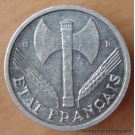 1 Franc Bazor 1943 B Beaumont-Le-Roger -  Etat Français