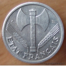 1 Franc Bazor 1944 C Castelsarrasin -  Etat Français