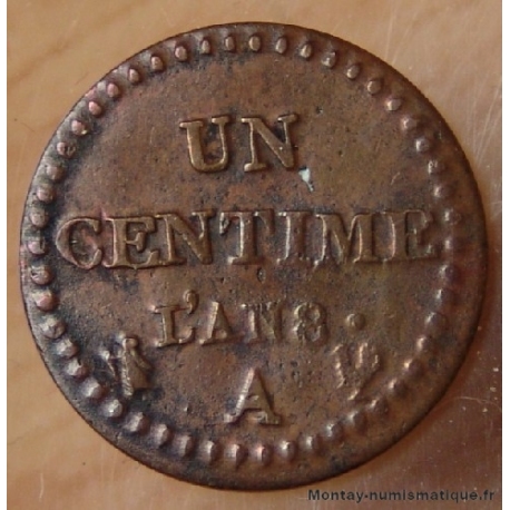 Un centime Dupré AN 8 A Paris