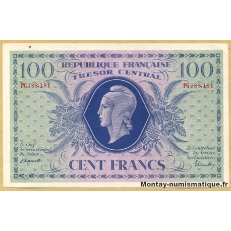 100 Francs Marianne 2-10-1943 PG