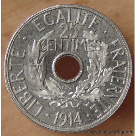 Essai de 25 centimes 1914 Concours de Delpech grand module