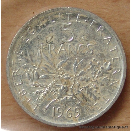 5 Francs Semeuse 1969