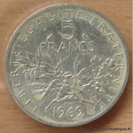 5 Francs Semeuse 1969