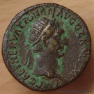 Trajan Dupondius + 99 Rome L'Abondance