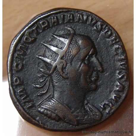 Trajan Dèce DOUBLE Sesterce 250 Rome FELICITAS