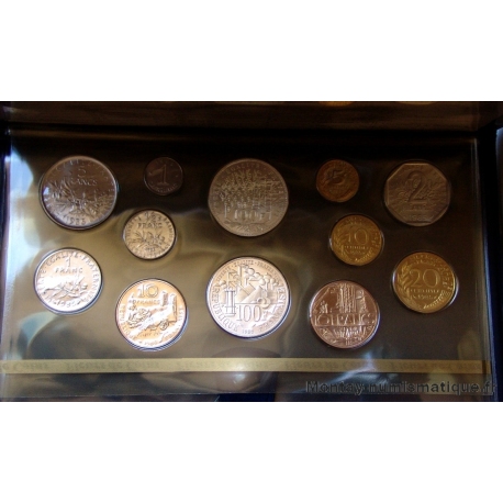 Coffret FDC 1985 10 francs mathieu tranche A