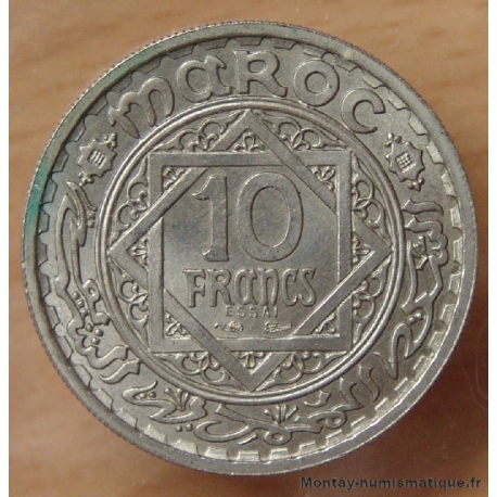 Maroc 10 Francs 1366 H (1947) essai