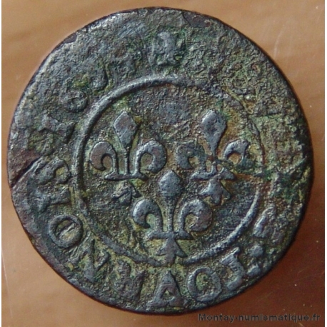 Louis XIII Double tournois 1634 D Lyon