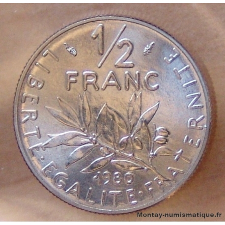 1/2 Franc Semeuse 1980