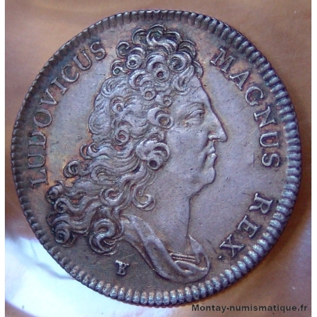 Louis XIV Jeton Trésor Royal 1704