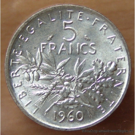 5 Francs Semeuse 1960