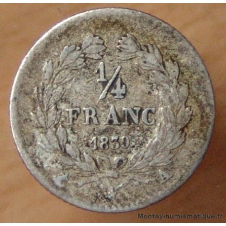 1/4 de Franc Louis Philippe 1839 A Paris