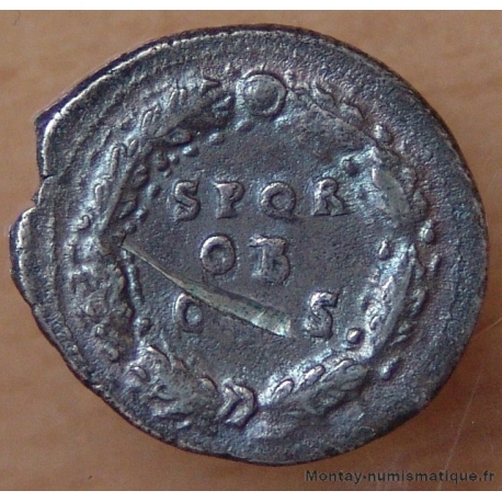 Galba Denier + 68 Rome ( revers SPQR OB CS ).