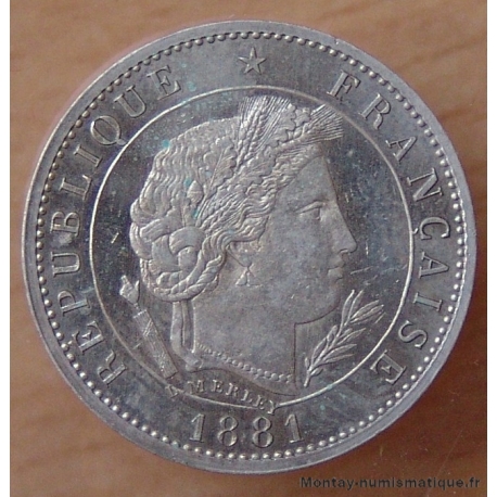 Essai de 5 Centimes Merley type I 1881 A