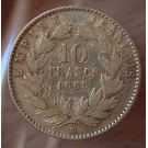 10 Francs Or Napoléon III 1863 BB Strasbourg