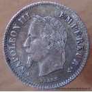 20 Centimes Napoléon III 1868 BB Strasbourg