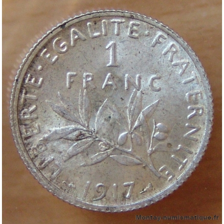 1 Franc Semeuse 1917