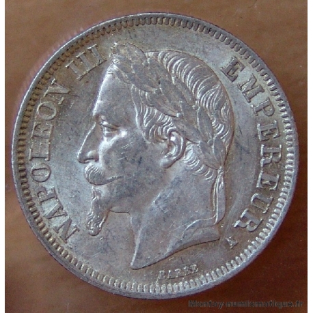 2 Francs Napoléon III 1869 A Paris