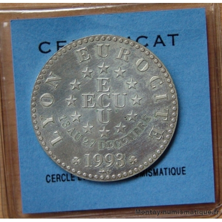 Double Ecu de la Ville de Lyon Eurocité 1993