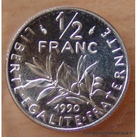 1/2 Franc Semeuse 1990