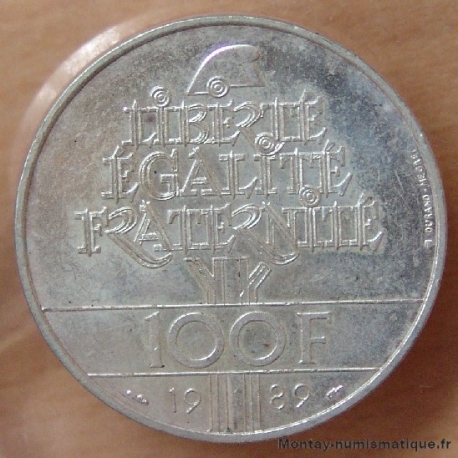 100 Francs Droits de l'Homme 1989