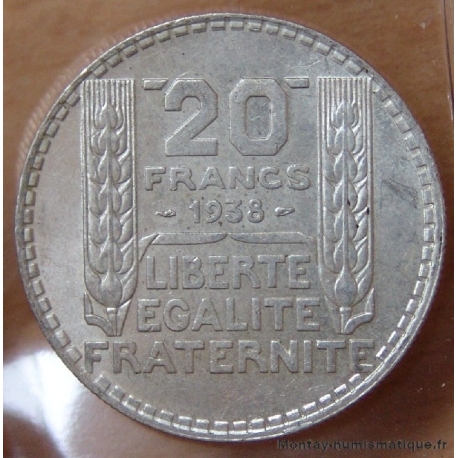 20 Francs Turin 1938