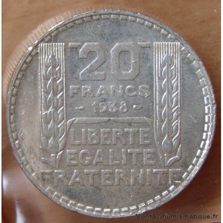 20 Francs Turin 1938