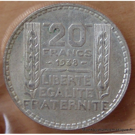 20 Francs Turin 1938