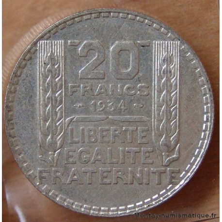 20 Francs Turin 1934