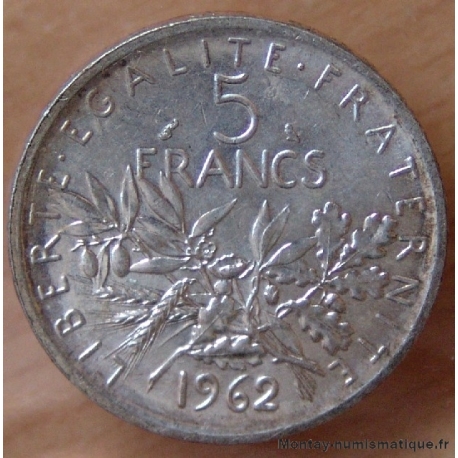 5 Francs Semeuse 1962