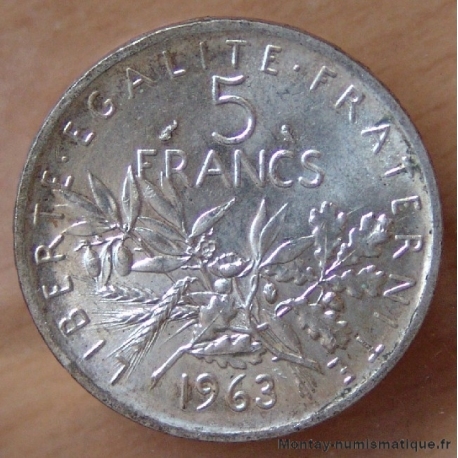 5 Francs Semeuse 1963