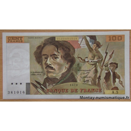 100 Francs Delacroix 1978 A.5