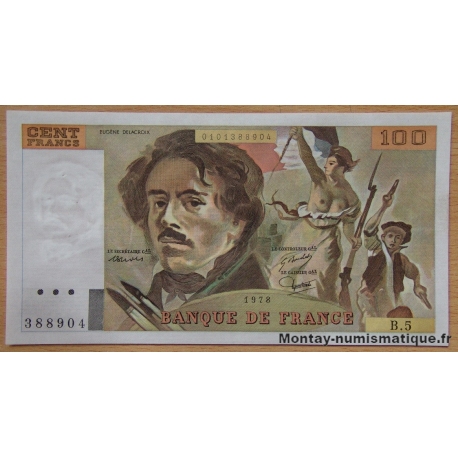 100 Francs Delacroix 1978 B.5