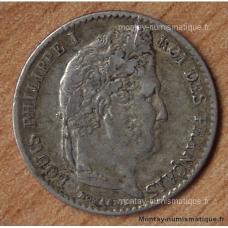 1/4 de Franc Louis Philippe 1843 W Lille